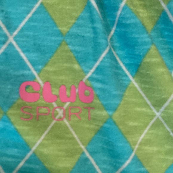 Urban Outfitters Men’s Small Green and Blue Diamond Pattern Collared Shirt. Used - Picture 4 of 4